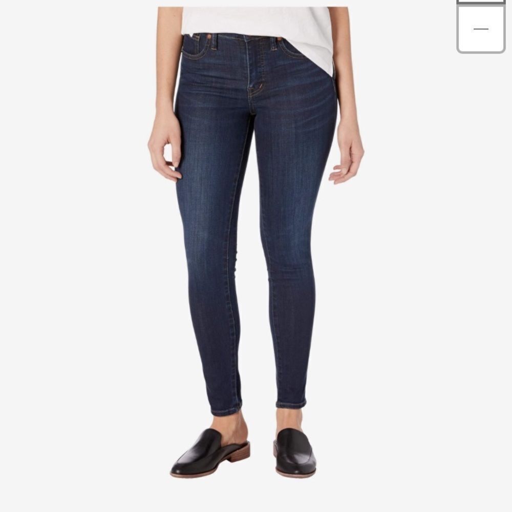 EUC WOMEN’S SIZE 28 MADEWELL 9” MID-RISE SKINNY JEANS